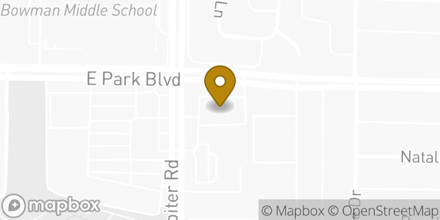 Map showing the location of CVS Pharmacy in Plano, TX 75074