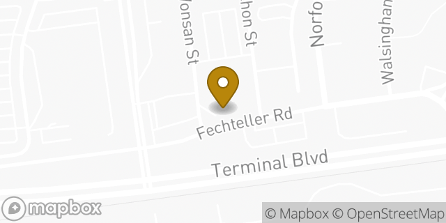 Map showing the location of Amazon Locker - Aquamarine in Norfolk, VA 23515
