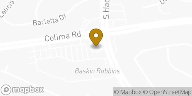 Map showing the location of McDonald's in Hacienda Heights, CA 91745