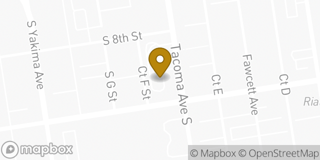 Map showing the location of McDonald's in Tacoma, WA 98402