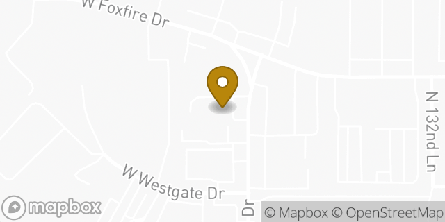 Map showing the location of Budget Car Rental in Surprise, AZ 85378