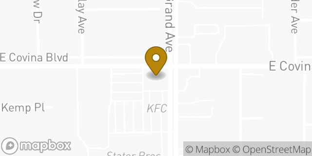 Map showing the location of Amazon Locker - Cyclooxygenase in Covina, CA 91724