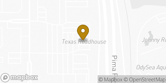 Map showing the location of Texas Roadhouse in Scottsdale, AZ 85258