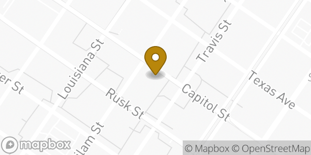 Map showing the location of Amazon Locker - Veterinarian in Houston, TX 77002