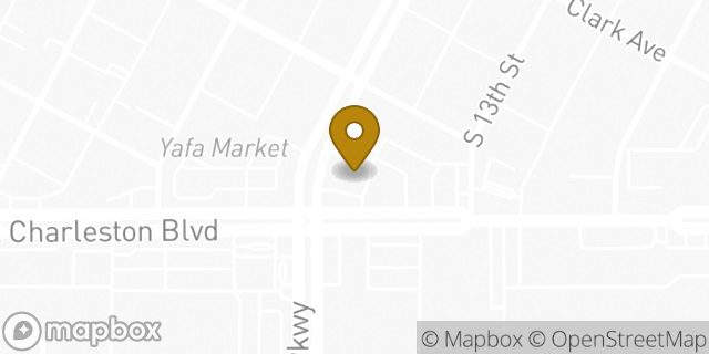 Map showing the location of AutoZone in Las Vegas, NV 89104