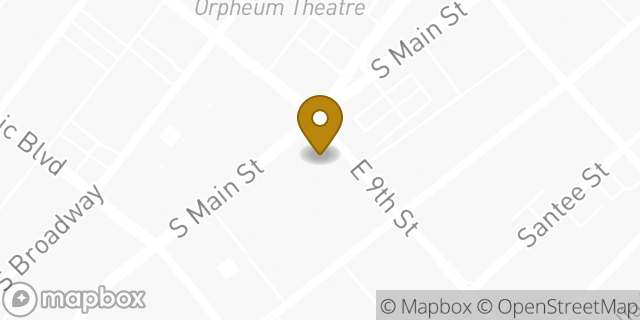 Map showing the location of Citibank in Los Angeles, CA