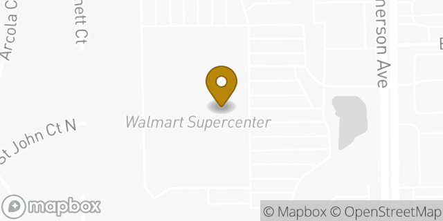 Map showing the location of Walmart in Indianapolis, IN 46203