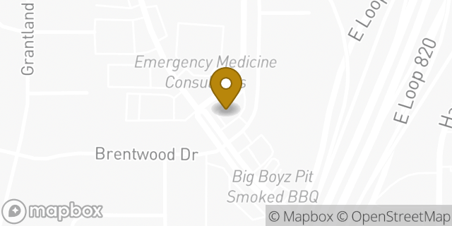 Map showing the location of Whataburger in Fort Worth, TX 76112