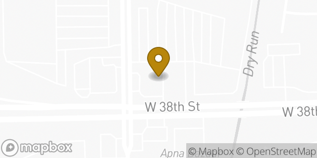 Map showing the location of Amazon Locker - Frown in Indianapolis, IN 46254
