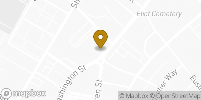 Map showing the location of TD Bank in MA