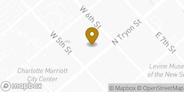 Map showing the location of Fifth Third Bank & ATM in Charlotte, NC 28202
