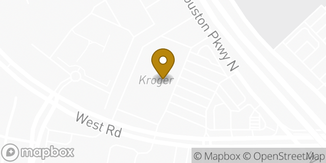 Map showing the location of ATM Kroger in Houston, TX 77064