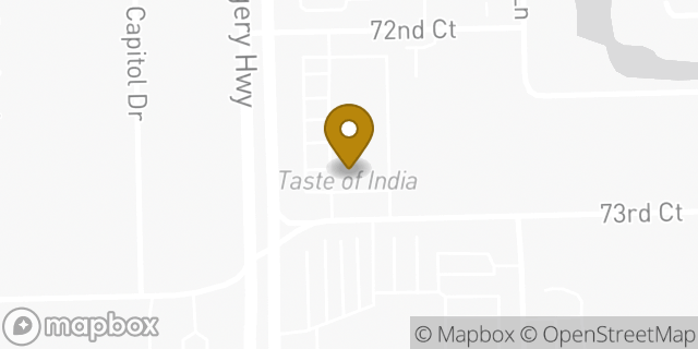 Map showing the location of Dunkin' in Willowbrook, IL 60527
