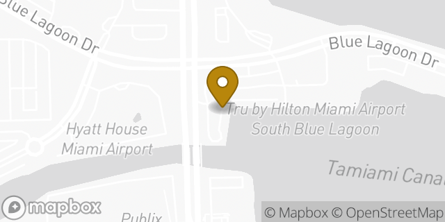Map showing the location of Chipotle Mexican Grill in Miami, FL 33126