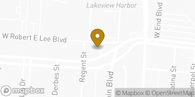 Map showing the location of Regions Bank in New Orleans, LA 70124