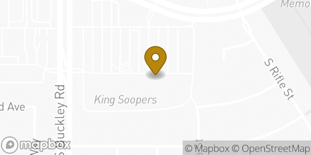 Map showing the location of Amazon Locker - Pagesy in Aurora, CO 80013