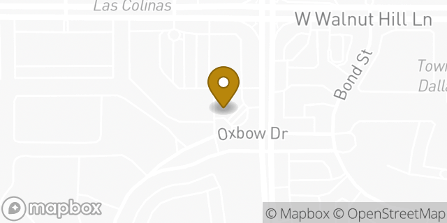 Map showing the location of Amazon Locker - Glacier in Irving, TX 75038