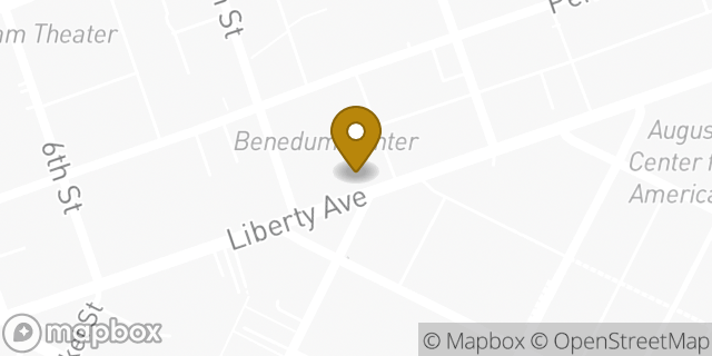 Map showing the location of Subway in Pittsburgh, PA 15222