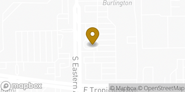 Map showing the location of Starbucks in Las Vegas, NV 89119