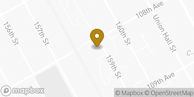Map showing the location of Amazon Locker - Vitro in Jamaica, NY 11433