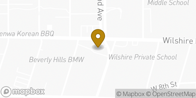 Map showing the location of 7-Eleven in Los Angeles, CA 90036