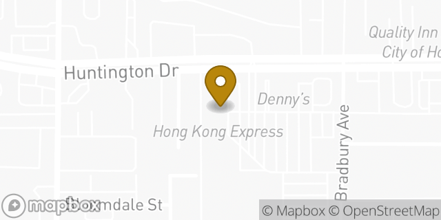 Map showing the location of Buffalo Wild Wings in Duarte, CA 91010