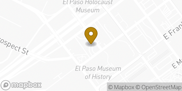 Map showing the location of Bank of America ATM in El Paso, TX 79901