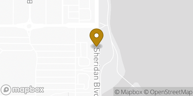 Map showing the location of ATM Target in Edgewater, CO 80214