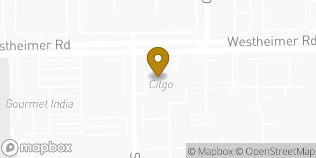 Map showing the location of Amazon Locker - Hammer in Houston, TX 77077