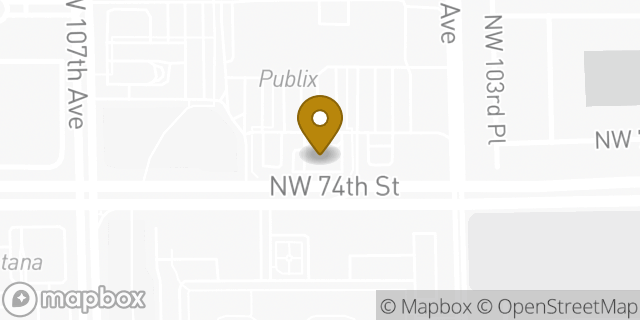 Map showing the location of Citi in Doral, FL 33178