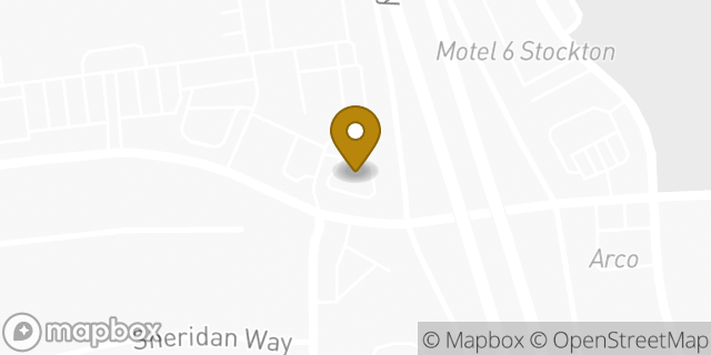 Map showing the location of Starbucks in Stockton, CA 95219