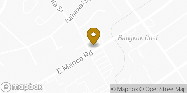 Map showing the location of Starbucks Coffee Company in Honolulu, HI 96822