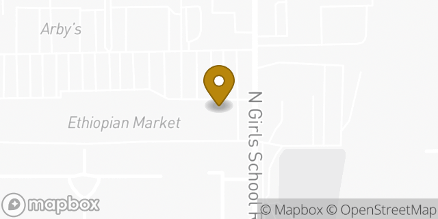 Map showing the location of Starbucks in Indianapolis, IN 46214