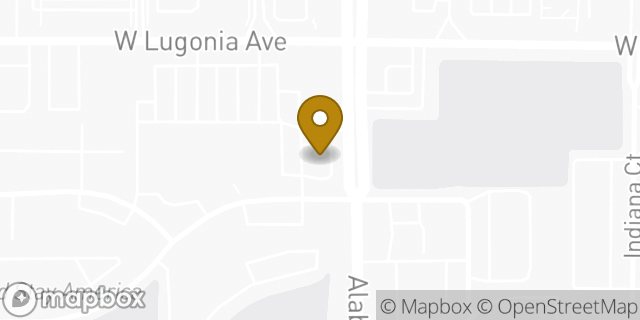 Map showing the location of Starbucks in Redlands, CA 92374