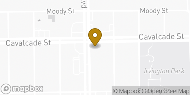 Map showing the location of Amazon Locker - Yuke in Houston, TX 77009