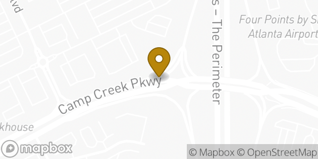 Map showing the location of Marshalls in East Point, GA 30344