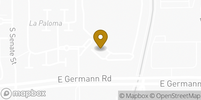 Map showing the location of Amazon Locker - Persephone in Chandler, AZ 85286