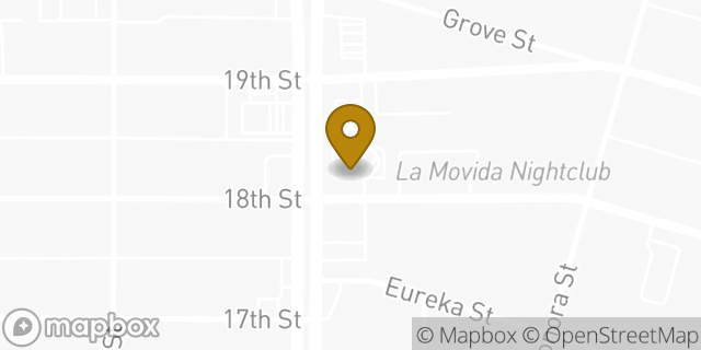 Map showing the location of McDonald's in Bakersfield, CA 93305