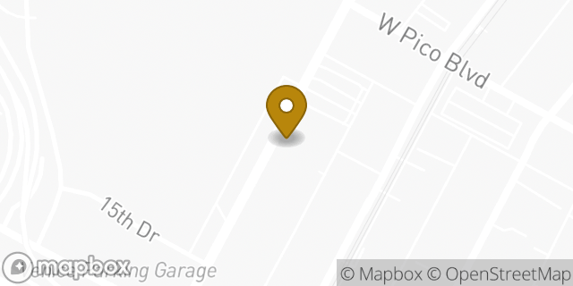 Map showing the location of The UPS Store in Los Angeles, CA 90015