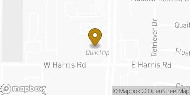 Map showing the location of QuikTrip in Arlington, TX