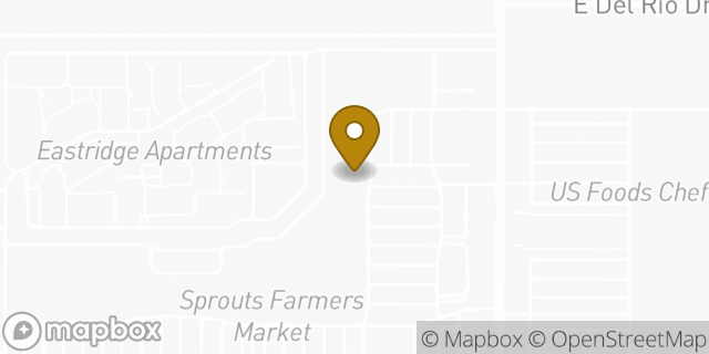Map showing the location of AutoZone Auto Parts in Tempe, AZ 85282