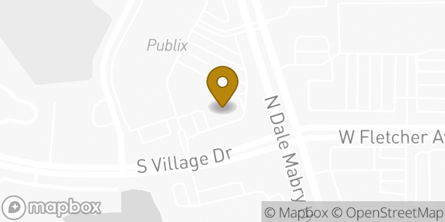 Map showing the location of ATM Walgreens in Tampa, FL