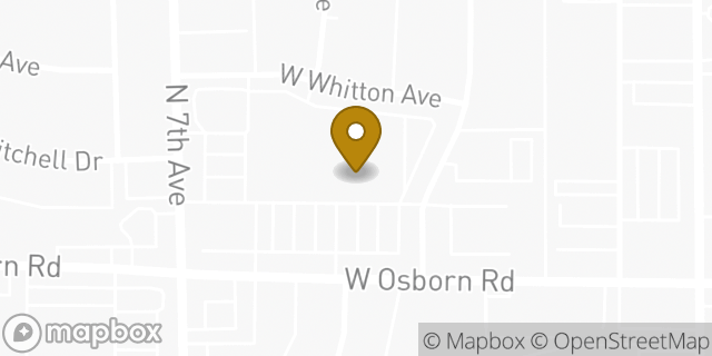 Map showing the location of Safeway in Phoenix, AZ 85013