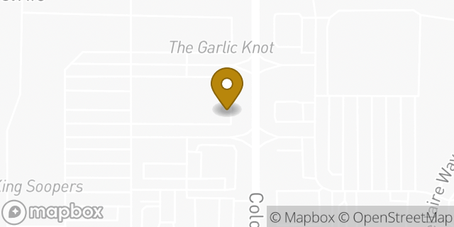 Map showing the location of Subway in Thornton, CO 80233
