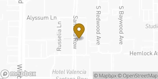 Map showing the location of Sunglass Hut in San Jose, CA 95128
