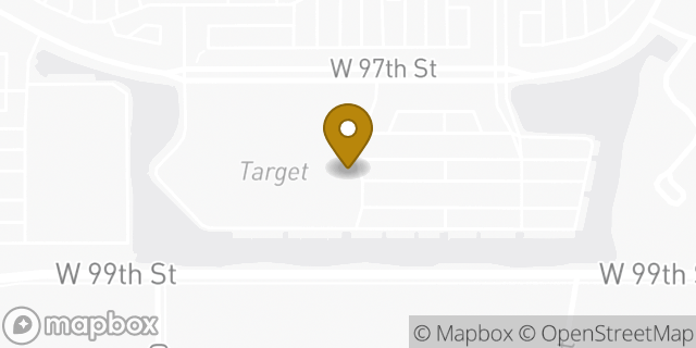 Map showing the location of Starbucks in Overland Park, KS 66214