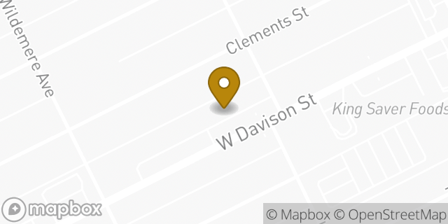Map showing the location of Foot Locker in Detroit, MI 48238