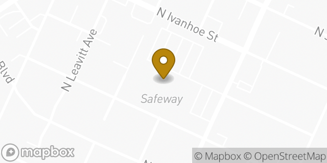 Map showing the location of Safeway in Portland, OR 97203