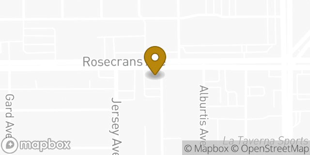 Map showing the location of Chase Bank in Norwalk, CA 90650