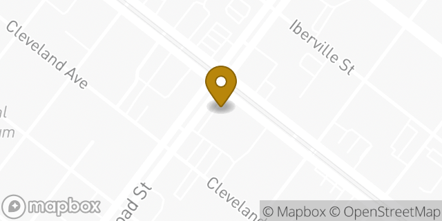 Map showing the location of Amazon Locker - Ajoe in New Orleans, LA 70119